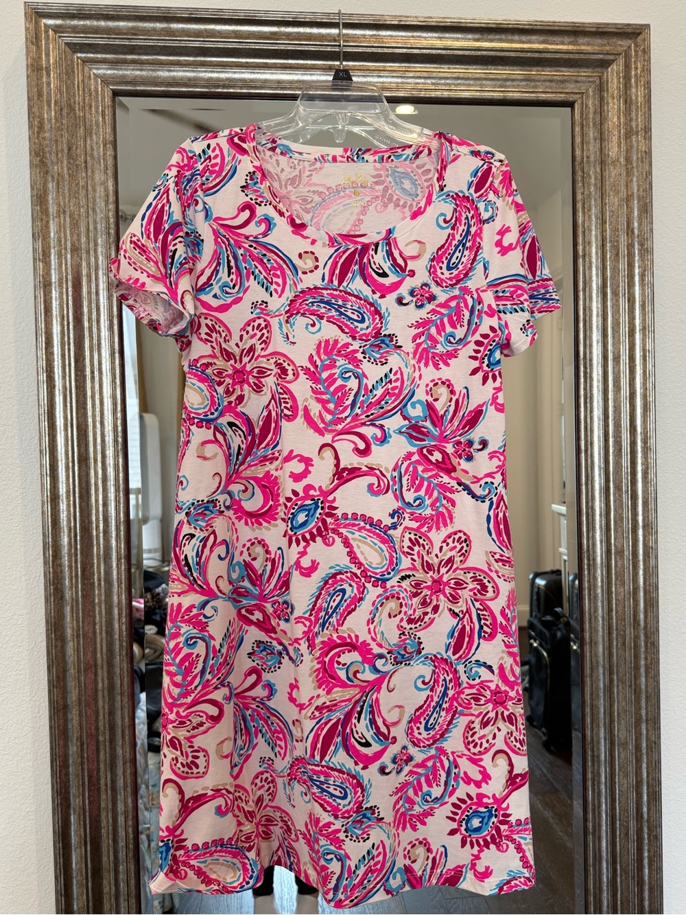NWT Lilly Pulitzer Cody Short Sleeve Shift Dress in Coconut Flitting About